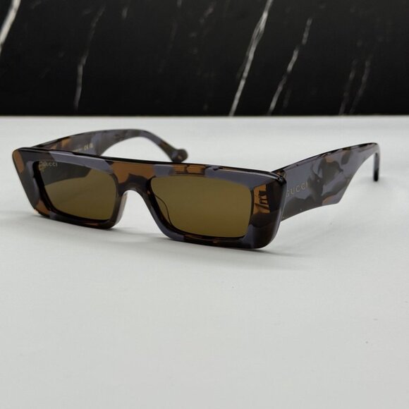 NEW GG1331S 006 GUCCI SUNGLASSES GREY HAVANA BROWN UNISEX EYEWEAR GUCCI - Picture 13 of 16